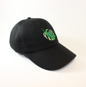 Black Monstera Dad Cap