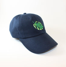 Load image into Gallery viewer, Navy Monstera Dad Cap
