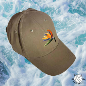 Strelitzia Khaki Baseball Cap