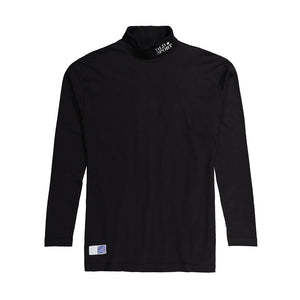 Unisex long-sleeve polo-neck tee