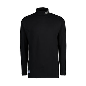 Unisex long-sleeve polo-neck tee